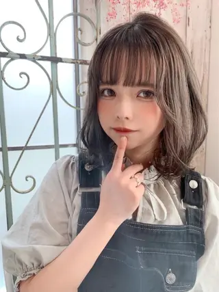 ミディアム カラー 髪質改善☆ 縮毛矯正miyuのヘアスタイル