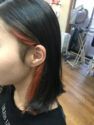 ミディアム リップカール 神戸のヘアスタイル