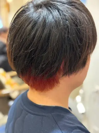 ショート カラー メンズ 🌀メンズパーマ🌀 🐏丸山祐宇🐏のヘアスタイル