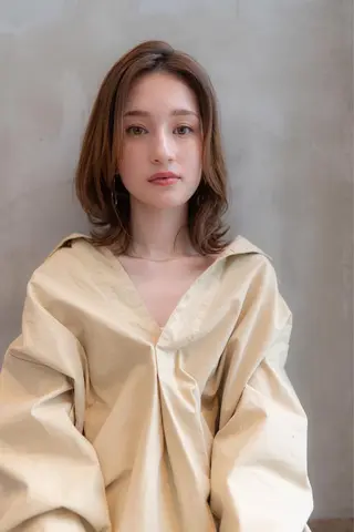 ミディアム カラー Anthurium 吹田💐のヘアスタイル