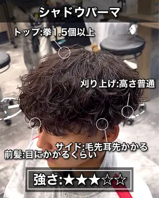 パーマ メンズ パーマ特化/ MANARUのヘアスタイル