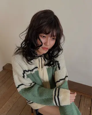 ミディアム quon KINO/ カラー/メンズカットのヘアスタイル