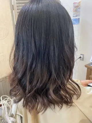 セミロング カラー くせ毛多毛特化 高橋　淳のヘアスタイル