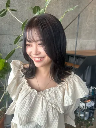 ミディアム 🤍垢抜け♡透明感 カラーmoeka🤍のヘアスタイル