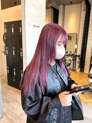 ロング カラー 田中   麗彩也のヘアスタイル