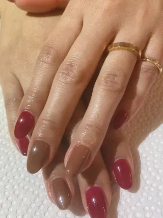 セミロング shandy nailのネイルデザイン