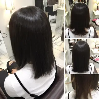 ミディアム カラー 髪質改善/ 艶髪カラー/益田直幸のヘアスタイル