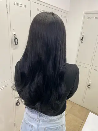 ロング カラー ハードパーマ Rico💜のヘアスタイル
