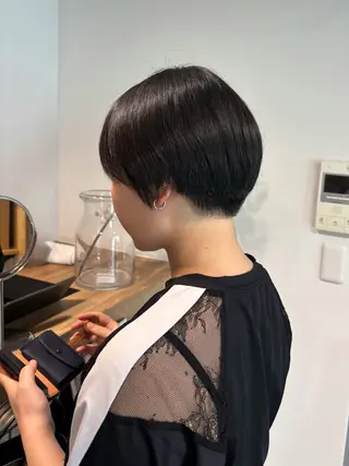 ショート 艶カラー🥣ショート /レイヤー/小由葵のヘアスタイル