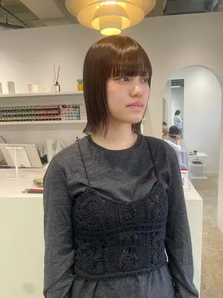 ショート カラー 𝘚𝘶𝘻𝘶 𓂃𓈒𓏸のヘアスタイル