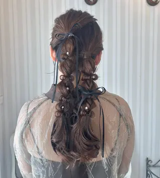 ヘアアレンジ 🎼レイヤー/透明感 カラー/nene♬のヘアスタイル