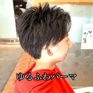 ショート パーマ メンズ ✨髪質改善専門店✨ QOLU✨のヘアスタイル