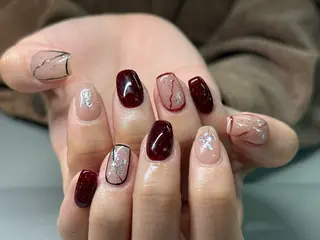 カラー ココナッツ cocoのネイルデザイン