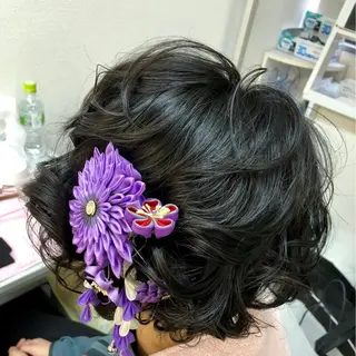 ショート ヘアアレンジ レイヤー×ヘッドスパ ＊保田遥＊のヘアスタイル