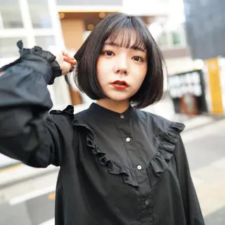 ショート カラー Lull1人美容室 バレイヤージュのヘアスタイル