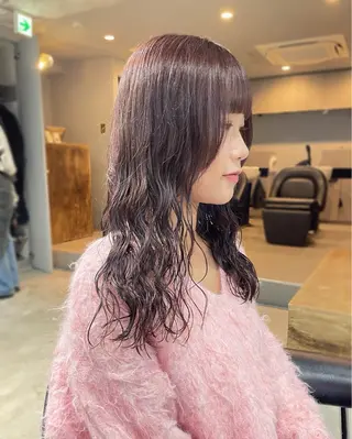 ロング カラー パーマ 【表参道】Ruri デジタルパーマのヘアスタイル