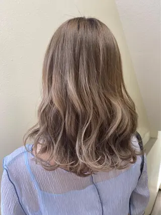ロング カラー パーマ メンズ キッズ ネイル マツエク・マツパ 女性専用サロン梅田 髪質改善カラーakiのヘアスタイル