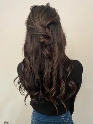 ロング カラー 【完全個室】髪質改善 暖色カラー/山崎唯奈のヘアスタイル