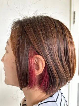 ショート モデル募集🌷/ 艶カラー/大谷李緒奈のヘアスタイル