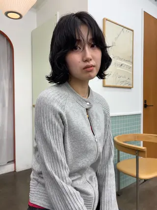 ショート ラフパーマ/ボブ/ 似合わせヘア/ショウのヘアスタイル