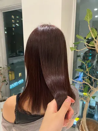 セミロング kou🌥️レイヤー /艶カラーのヘアスタイル