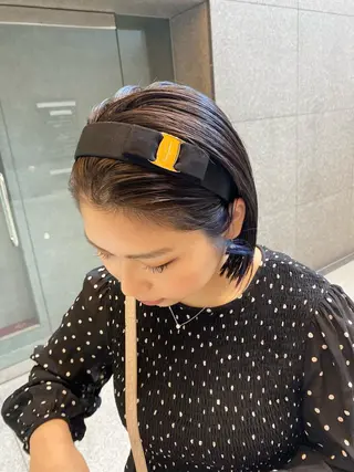 ショート デザインカラー/ボブ ブリーチカラー/ユリのヘアスタイル