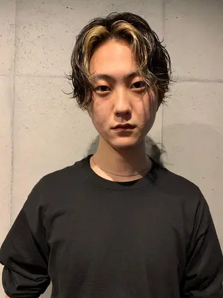 ショート カラー メンズ 似合わせウルフ/ レイヤー/山本祐輔のヘアスタイル