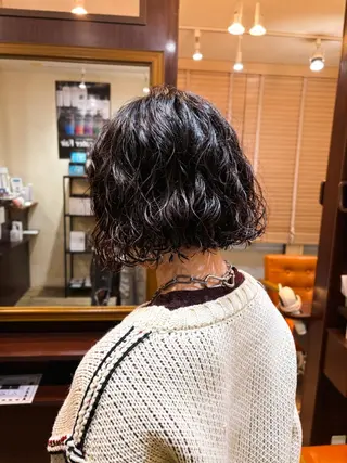 ショート パーマ レイヤー/パーマ /縮毛/ 宮本 泰周のヘアスタイル
