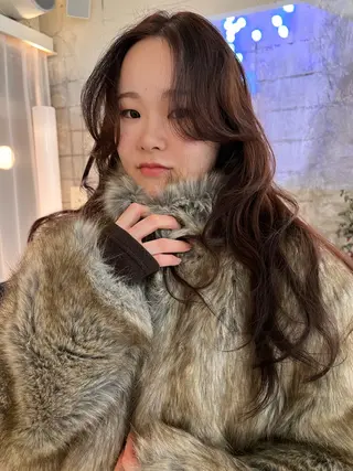 ロング カラー パーマ 圧倒的デザイン力 店長🎨RENAのヘアスタイル