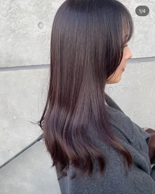 ロング カラー 三浦 仁美のヘアスタイル