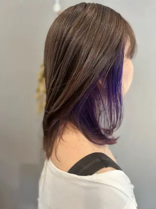 ミディアム K Harukaのヘアスタイル