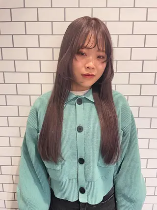 ロング カラー もりしま あやかのヘアスタイル