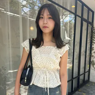 カラー 🩵HOLLY🩵 カレン🩵モデルのヘアスタイル