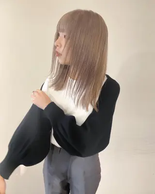 ミディアム カラー レイヤー/パーマ /ウルフ/nabeのヘアスタイル