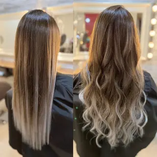 ロング カラー ヘアアレンジ Hair Make Salon ZEROのヘアスタイル