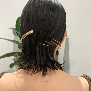 ミディアム ヘアアレンジ KAWATOKO MISUZUのヘアスタイル