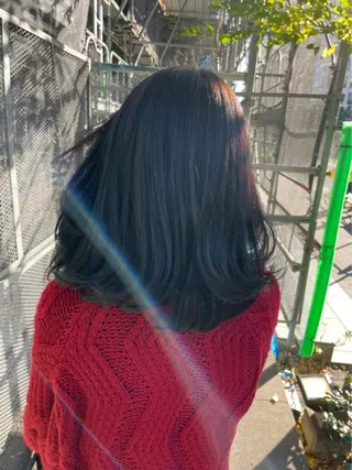 セミロング カラー 🌟東銀座マンツーマ ン🌟タカナシのヘアスタイル