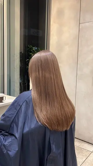カラー 地毛風ストレート/ 髪質改善/セキネのヘアスタイル