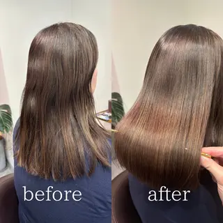 ミディアム 髪質改善・縮毛矯正/ 下村陽平のヘアスタイル