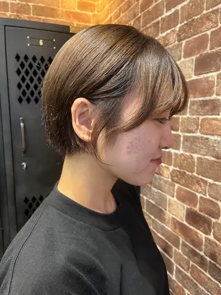 ショート カラー パーマ メンズ 久木原 ゆりのヘアスタイル