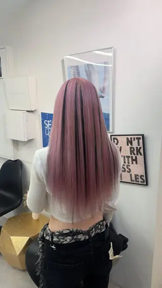 ロング カラー 渋谷ハイトーン/ エクステ/さきののヘアスタイル