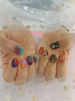 ネイル 🦋ネイルサロン ブラン🌈ゆりのネイルデザイン