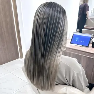 カラー ロング ＡＳＨ大宮/ブリーチ 髪質改善/カラーのヘアスタイル