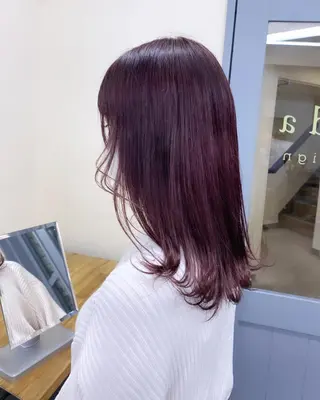 カラー レディースパーマ モデル募集RIKOのヘアスタイル