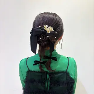 ヘアアレンジ 🇰🇷韓国レイヤー 多幸感メイク🤍のヘアスタイル