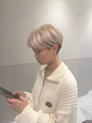 ショート カラー メンズ 鈴木/ニュアンス パーマ/メンズのヘアスタイル