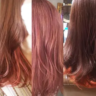 ミディアム カラー デザインカラー /aiのヘアスタイル