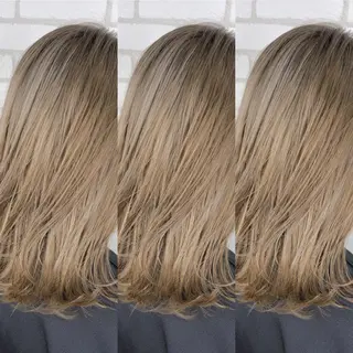 ミディアム カラー 小島 侑衣のヘアスタイル