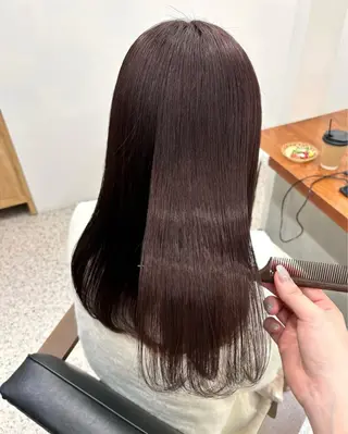 ミディアム 三宅 美帆のヘアスタイル
