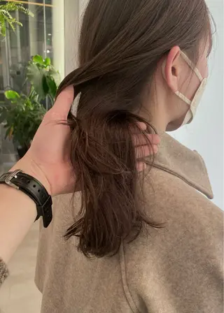 セミロング カラー 村田 りょうやのヘアスタイル